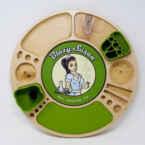 Blazy Susan Rolling Tray w/ Silicone Inserts