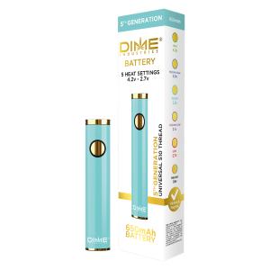 Dime Industries 5th Generation 510 Thread Battery - Aqua Blue (2023)