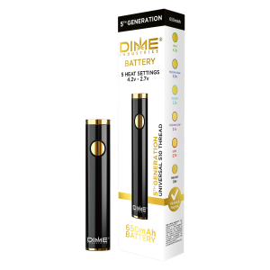 Dime Industries 5th Generation 510 Thread Battery - Black (2023)
