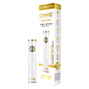 Dime Industries 5th Generation 510 Thread Battery - White (2023)