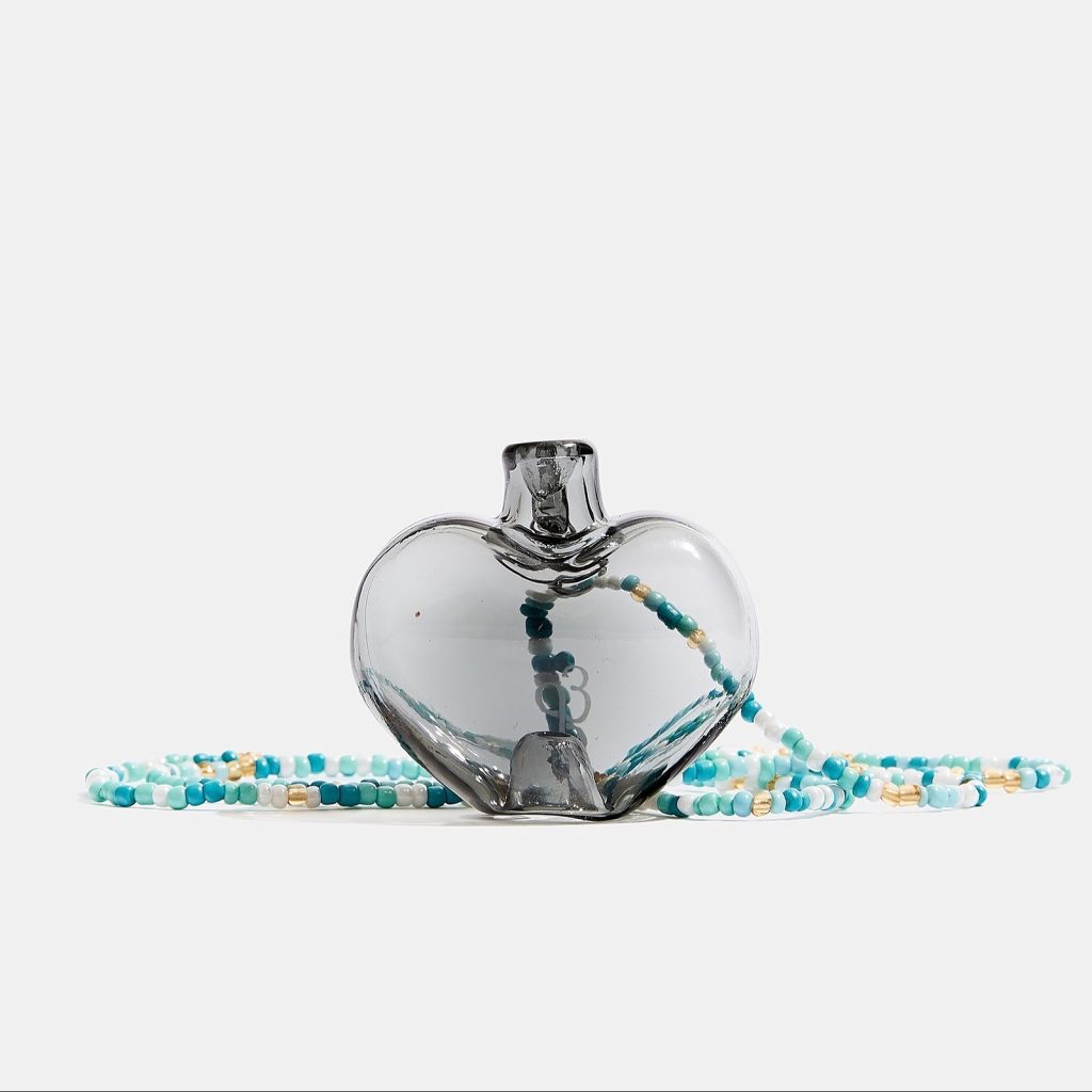 Heart One Hitter Necklace in Smoke