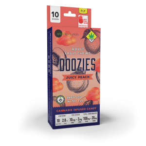 Juicy Peach (Fly) Doozies 120mg 10-pack