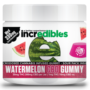 10:1 Watermelon CBD Gummy 330mg 10-pack
