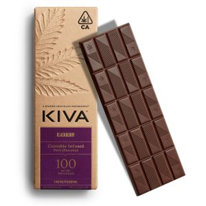 5mg Kiva 'Blackberry' Dark Chocolate Bar 100mg THC total