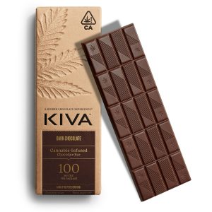 5mg Kiva 'Dark' Dark Chocolate Bar 100mg THC total