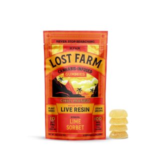 10mg Lost Farm 'Chili Mango x Lime Sorbet' Gummies 100mg THC total