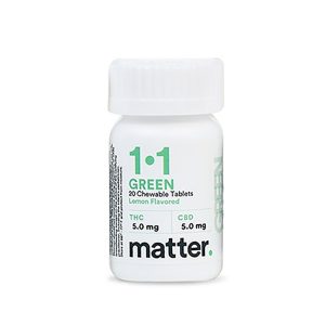 1:1 Green Chewable Tablets 100mg 20-pack