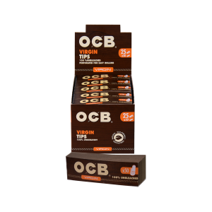 OCB® Unbleached Virgin Flat Paper Tips