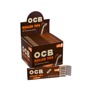 OCB® Unbleached Virgin Pre-Rolled Tips