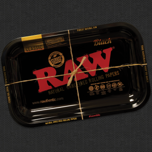 Black Rolling Tray Small