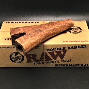 Double Barrel Wooden Holder 1.25"