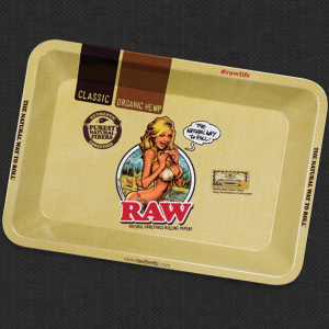 Raw Girl Rolling Tray Mini