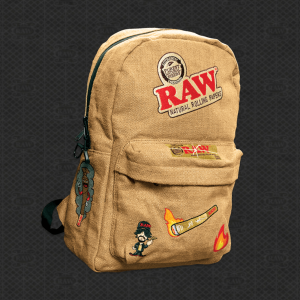Raw'd Out Burlap Backpack