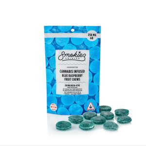 Blue Raspberry 250mg Delta-8 THC Fruit Chews - Maine