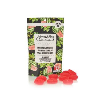 Sour Watermelon 250mg Delta-8 THC Fruit Chews - Oklahoma