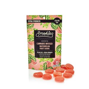 Watermelon Fruit Chews, 250mg THC - Oklahoma