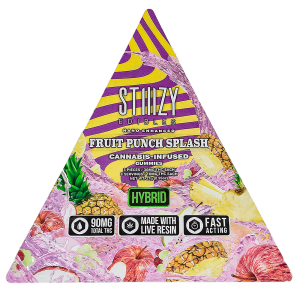 FRUIT PUNCH SPLASH STIIIZY EDIBLES - 90MG GUMMY TRIANGLES