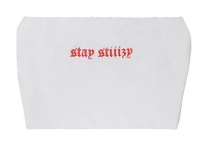 Stay Stiiizy Tube Top White