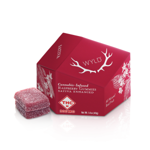 *HIGH DOSE* Raspberry Sativa Enhanced Gummies | 300mg